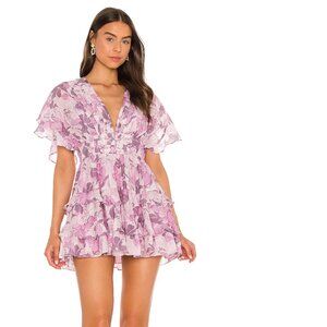 Tularosa Pink Floral Mini Dress